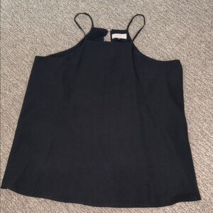 Alythea size medium black high neck business business causal opening back slit